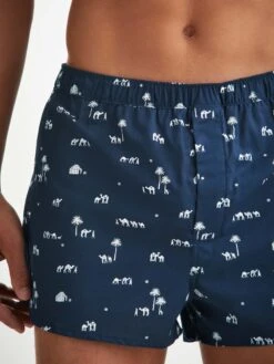 Men's Modern Fit Boxers Nelson 99 Cotton Batiste Navy 11 Men's Modern Fit Boxers Nelson 99 Cotton Batiste Navy -Derek Rose Shop mens modern fit boxers nelson 99 cotton batiste navy print