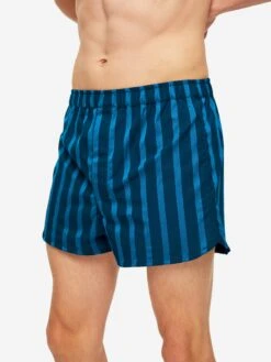 Men's Modern Fit Boxers Royal 218 Cotton Navy