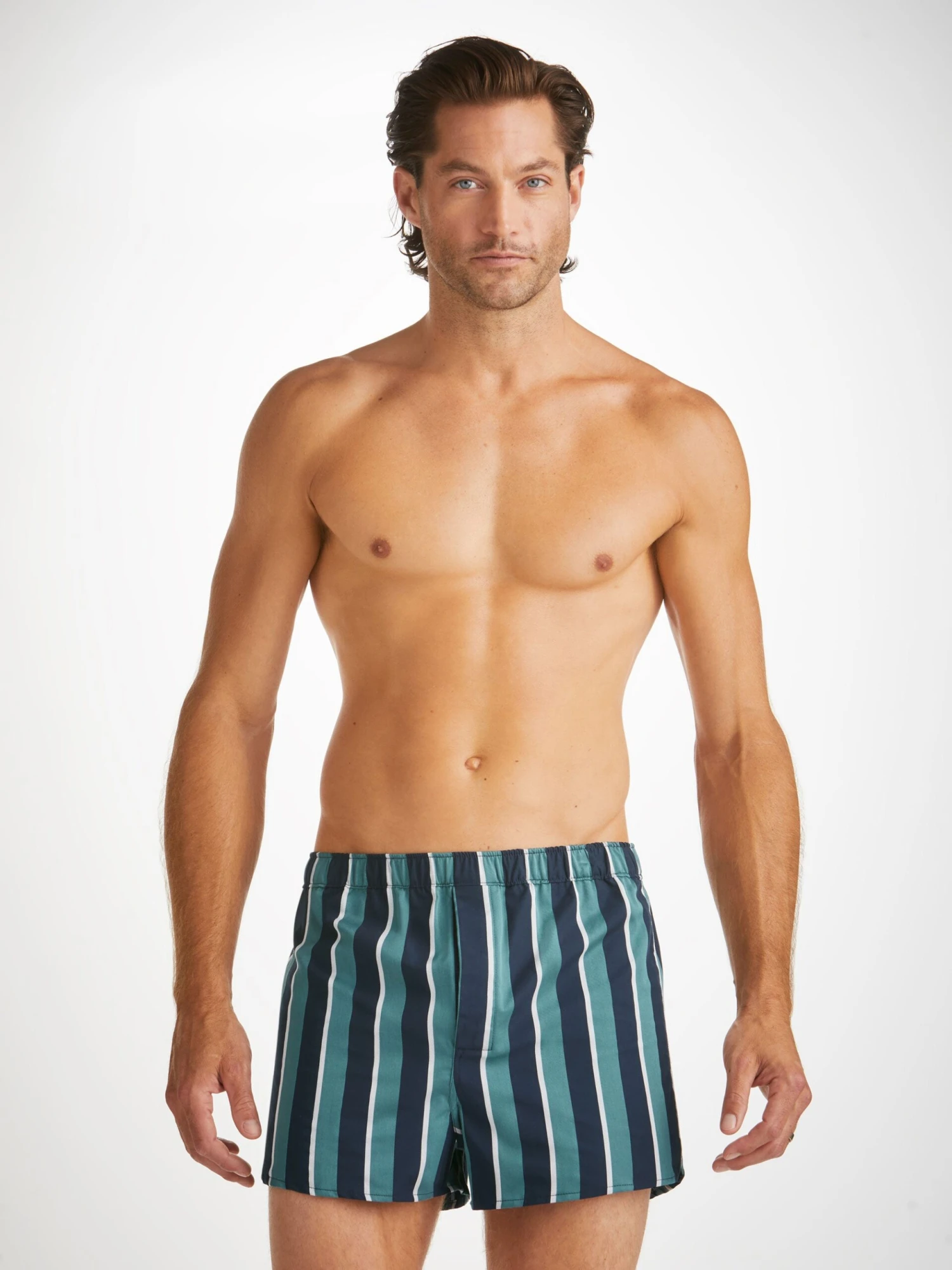 Men's Modern Fit Boxers Royal 221 Cotton Teal 3 Men's Modern Fit Boxers Royal 221 Cotton Teal