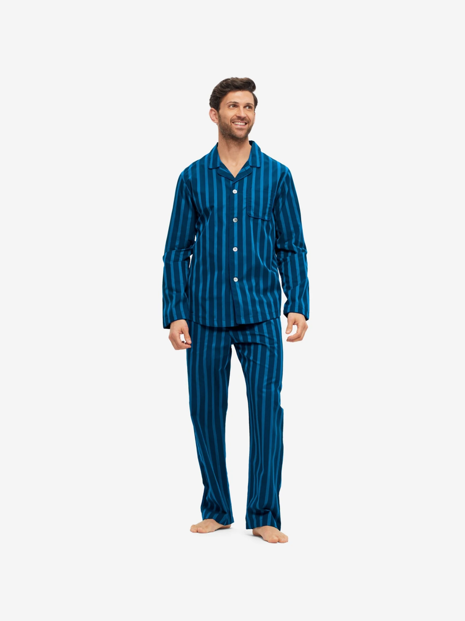 Men's Modern Fit Pyjamas Royal 218 Cotton Navy 5 Men's Modern Fit Pyjamas Royal 218 Cotton Navy - Image 3