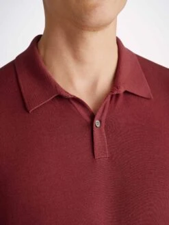 Men's Polo Shirt Jacob Sea Island Cotton Burgundy -Derek Rose Shop mens polo shirt jacob sea island cotton burgundy collar 4dedcead cc61 492e 8177 b81a82c3a65d