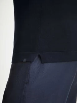 Men's Polo Shirt Jacob Sea Island Cotton Navy -Derek Rose Shop mens polo shirt jacob sea island cotton navy split