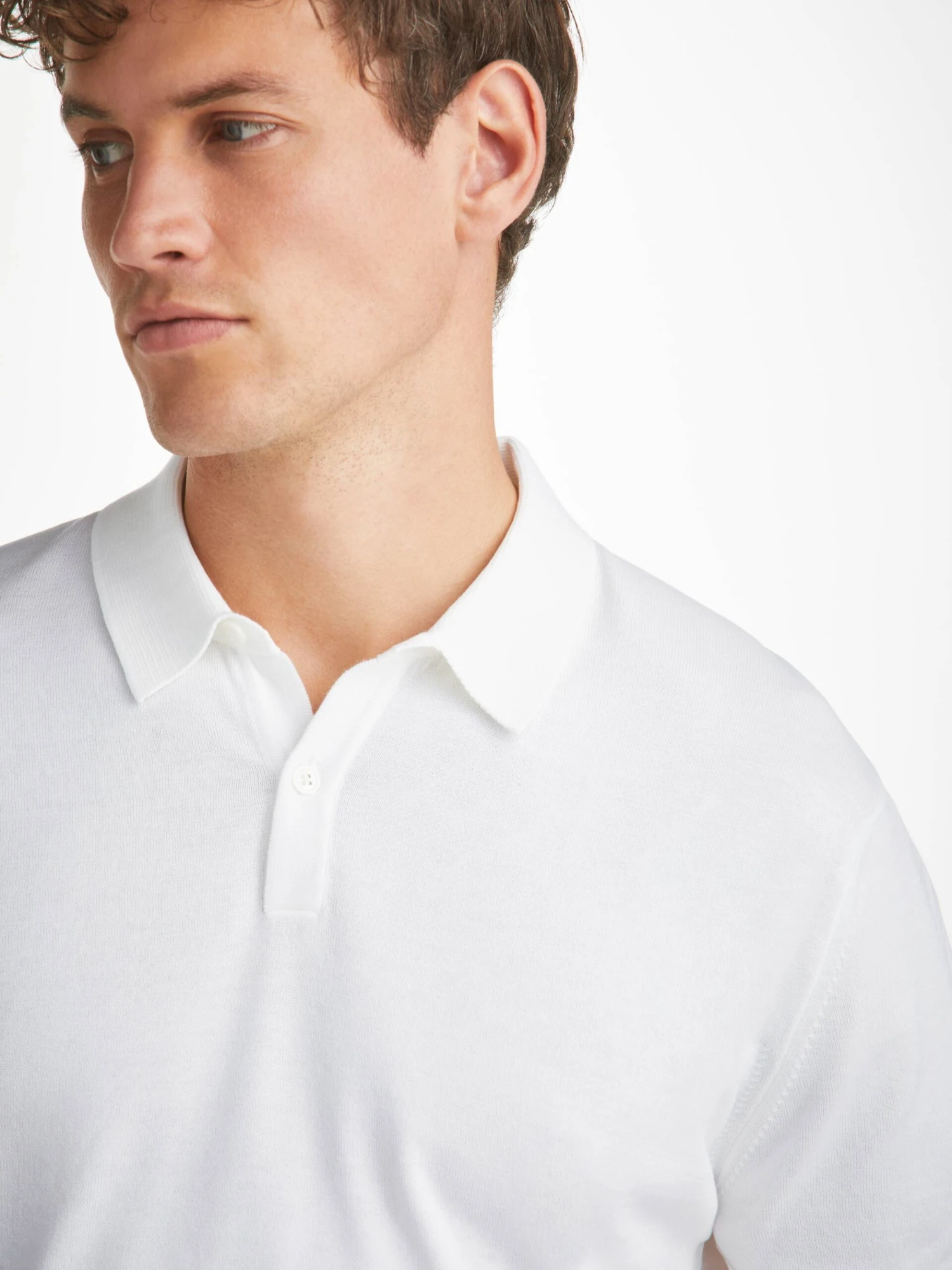 Men's Polo Shirt Jacob Sea Island Cotton White 9 Men's Polo Shirt Jacob Sea Island Cotton White - Image 7