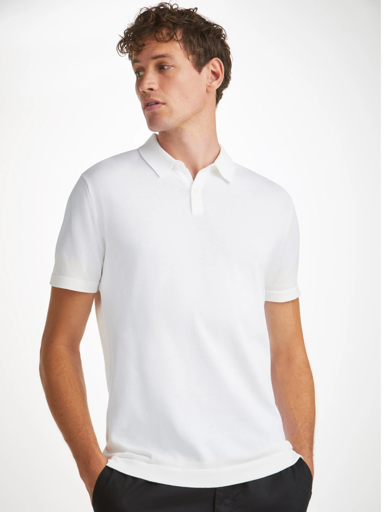 Men's Polo Shirt Jacob Sea Island Cotton White 3 Men's Polo Shirt Jacob Sea Island Cotton White