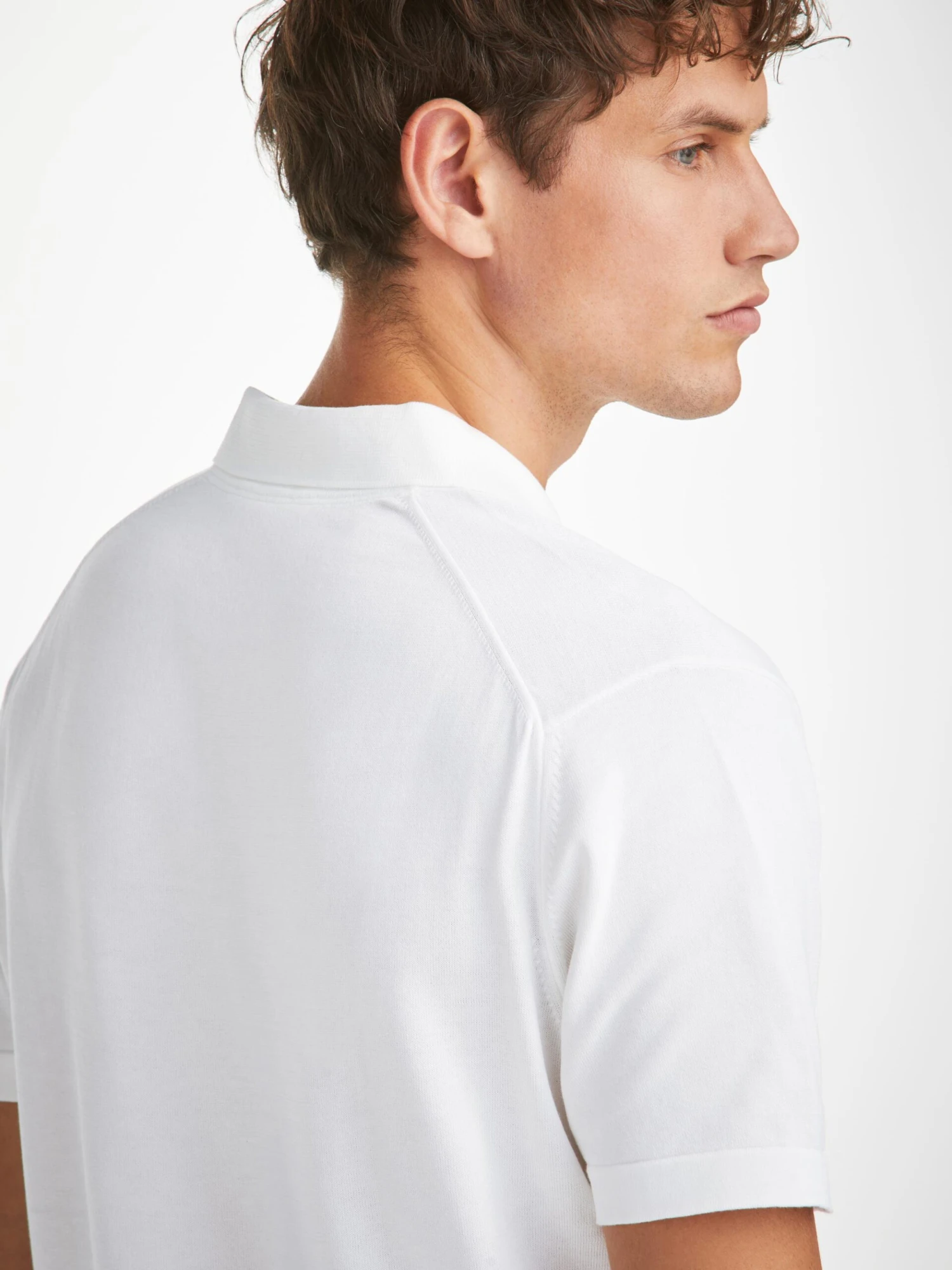 Men's Polo Shirt Jacob Sea Island Cotton White 7 Men's Polo Shirt Jacob Sea Island Cotton White - Image 5
