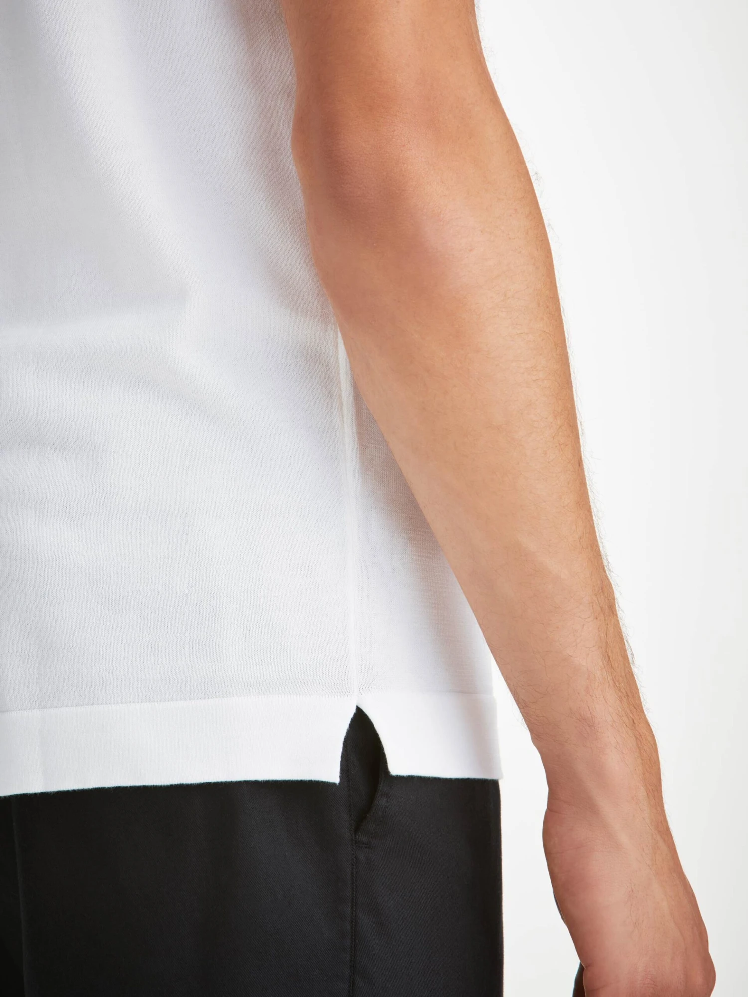 Men's Polo Shirt Jacob Sea Island Cotton White 8 Men's Polo Shirt Jacob Sea Island Cotton White - Image 6