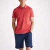 Men's Polo Shirt Ramsay Pique Cotton Tencel Red -Derek Rose Shop mens polo shirt ramsay 2 pique cotton tencel red craetive