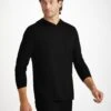 Men's Pullover Hoodie Basel Micro Modal Stretch Black