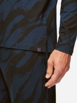 Men's Pullover Hoodie London 8 Micro Modal Navy 14 Men's Pullover Hoodie London 8 Micro Modal Navy -Derek Rose Shop mens pullover hoodie london 8 micro modal navy hem