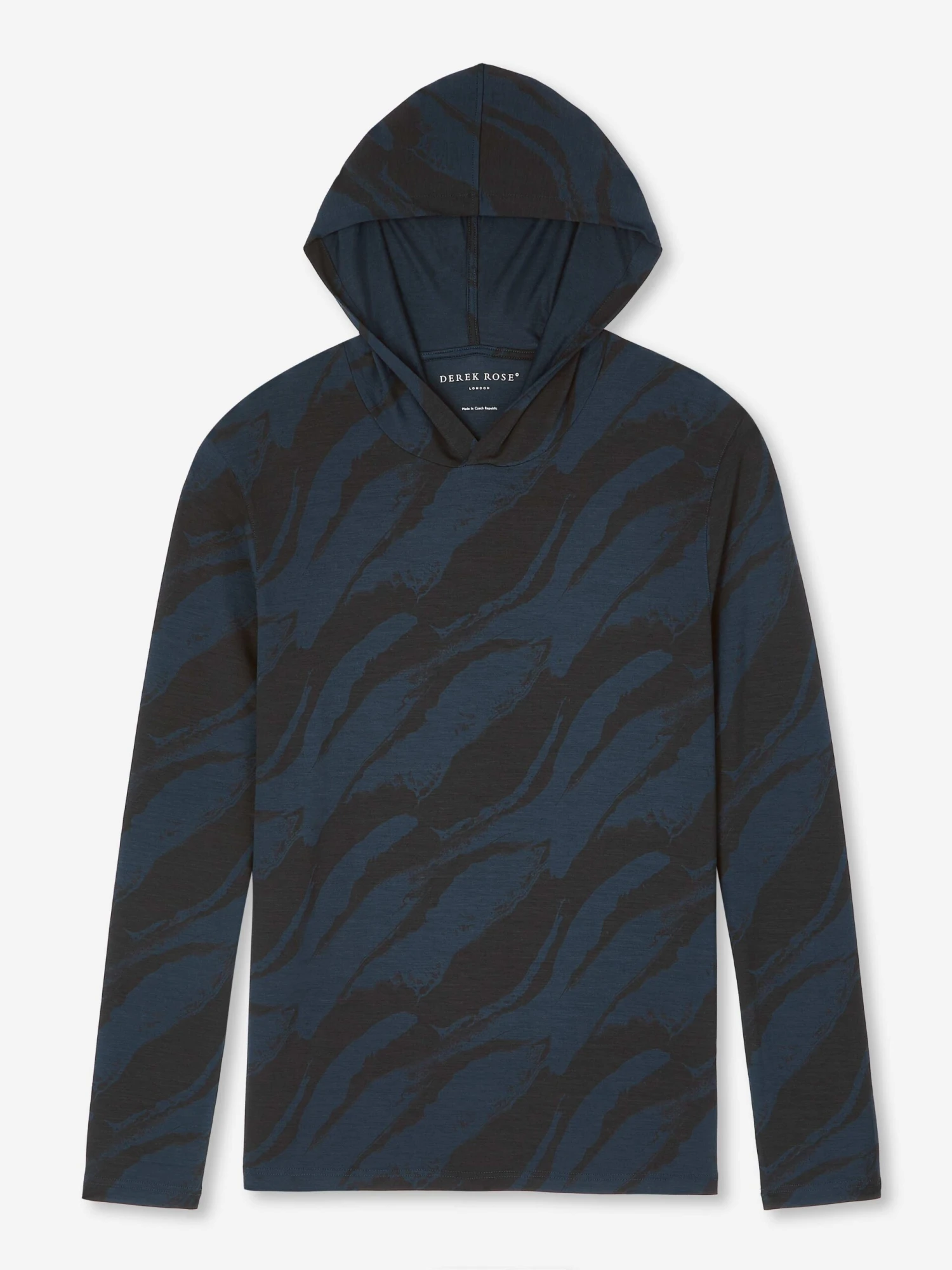 Men's Pullover Hoodie London 8 Micro Modal Navy 4 Men's Pullover Hoodie London 8 Micro Modal Navy - Image 2