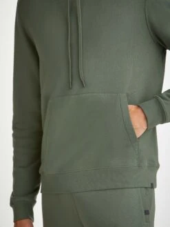 Men's Pullover Hoodie Quinn Cotton Modal Soft Green 15 Men's Pullover Hoodie Quinn Cotton Modal Soft Green -Derek Rose Shop mens pullover hoodie quinn cotton modal green pocket