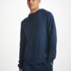 Men's Pullover Hoodie Quinn Cotton Modal Navy -Derek Rose Shop mens pullover hoodie quinn cotton modal navy creative