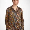 Men's Pyjamas Brindisi 100 Silk Satin Black -Derek Rose Shop mens pyjamas brindisi 100 silk satin black creative