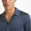 Men's Pyjamas Brindisi 102 Silk Satin Navy