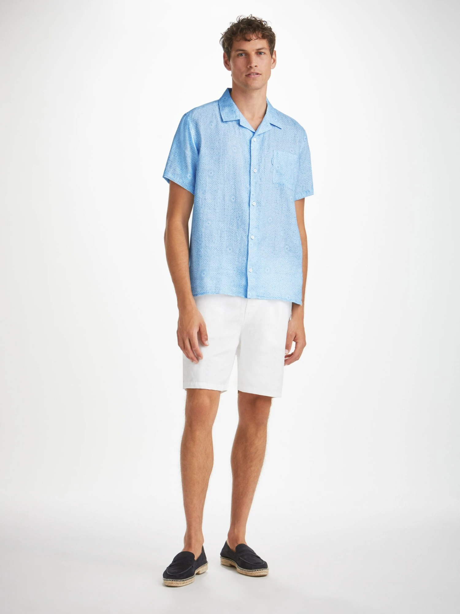 Men's Shirt Milan 23 Linen Blue 5 Men's Shirt Milan 23 Linen Blue - Image 3