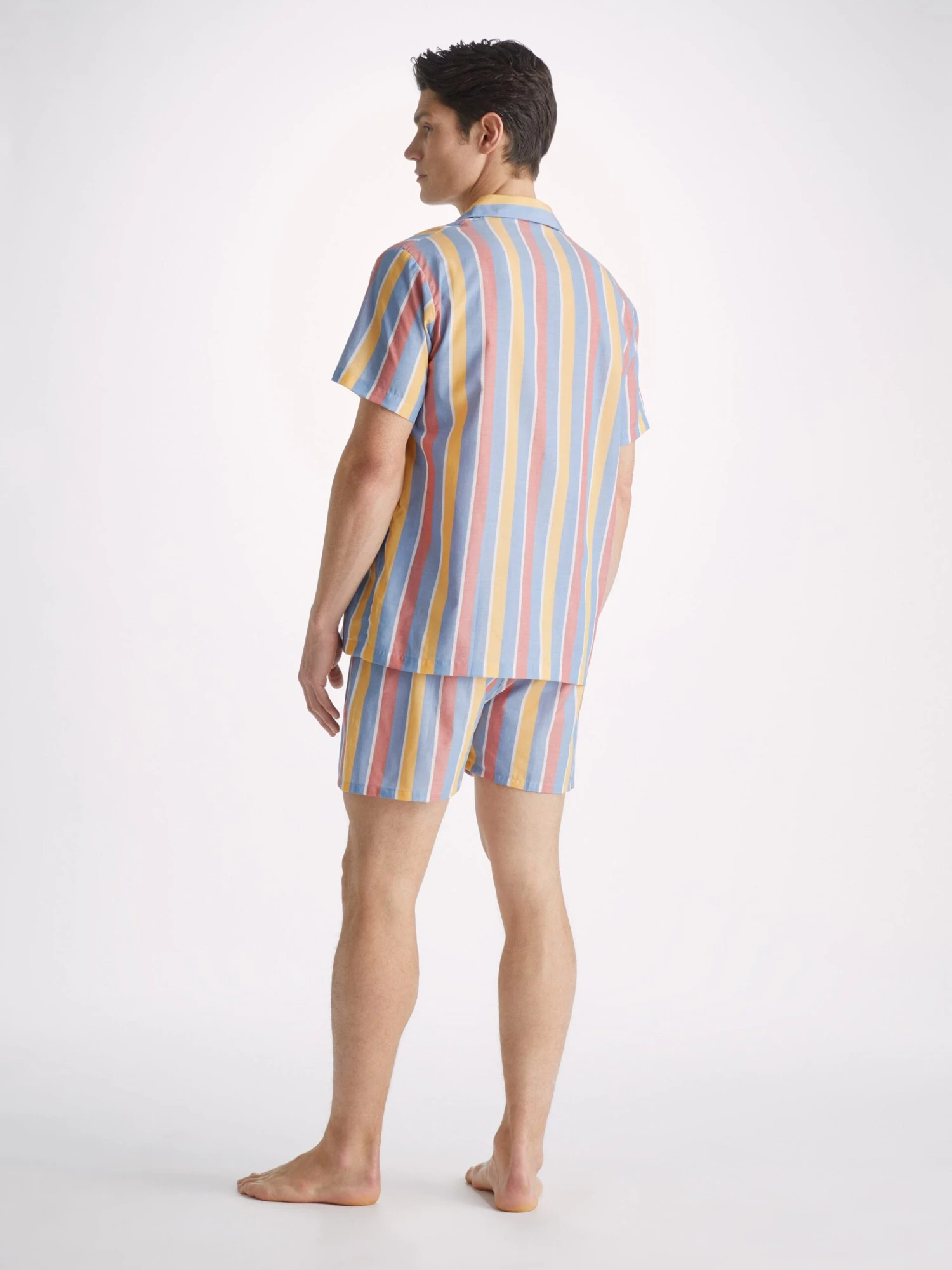 Men's Short Pyjamas Amalfi 19 Cotton Batiste Multi 6 Men's Short Pyjamas Amalfi 19 Cotton Batiste Multi - Image 4