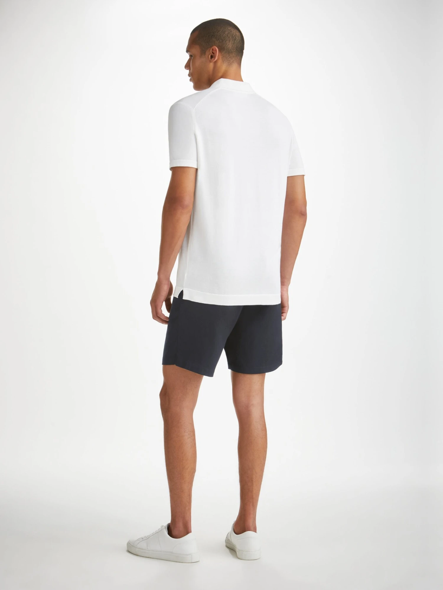 Men's Shorts Harris Lyocell Cotton Navy 6 Men's Shorts Harris Lyocell Cotton Navy - Image 4
