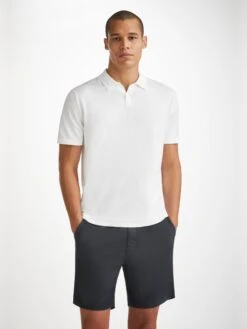 Men's Shorts Harris Lyocell Cotton Navy 14 Men's Shorts Harris Lyocell Cotton Navy -Derek Rose Shop mens shorts harris lyocell cotton navy creative