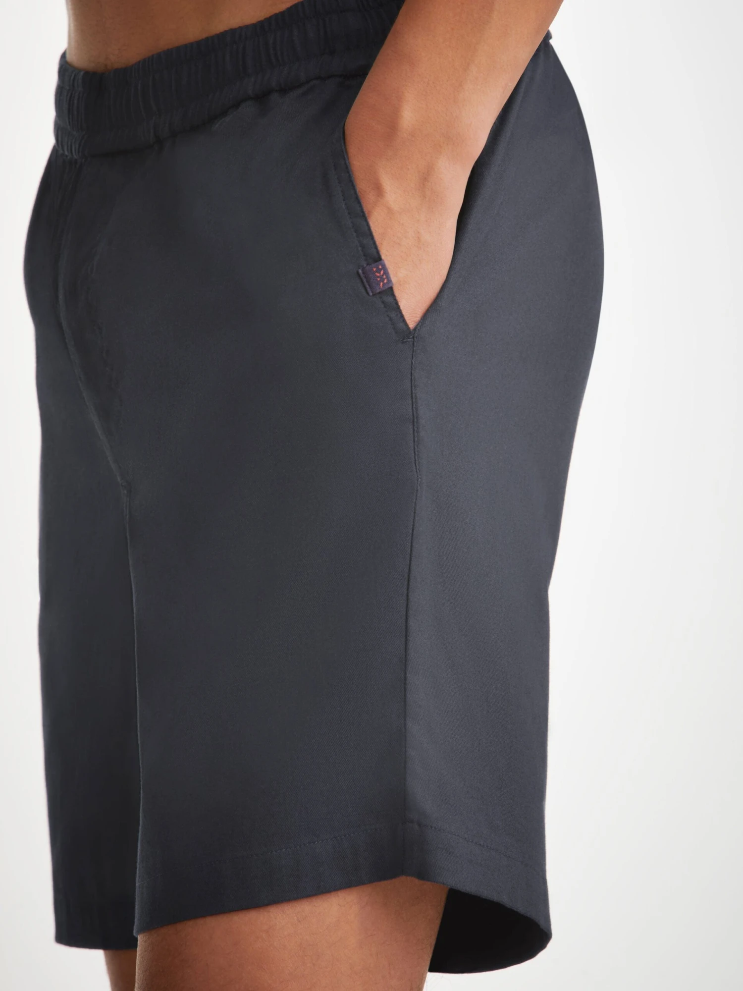 Men's Shorts Harris Lyocell Cotton Navy 9 Men's Shorts Harris Lyocell Cotton Navy - Image 7