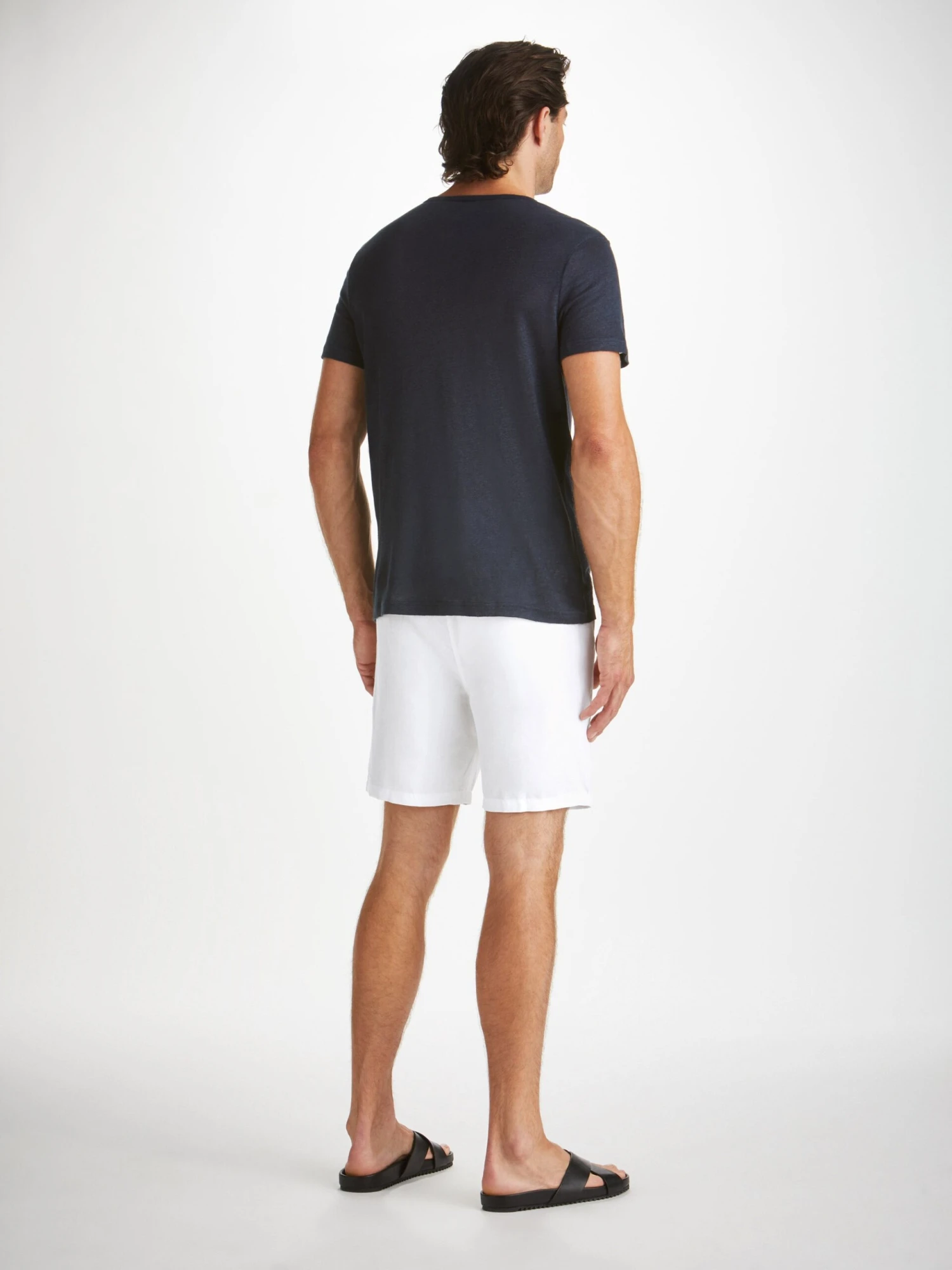 Men's Shorts Sydney Linen White 6 Men's Shorts Sydney Linen White - Image 4