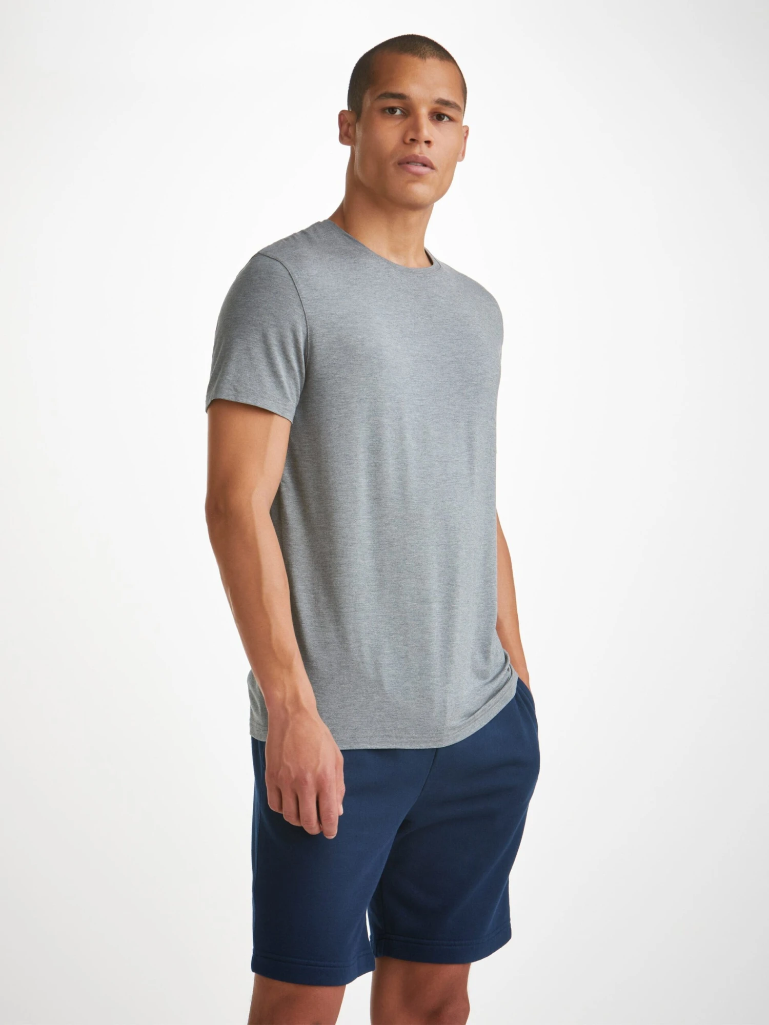 Men's Sweat Shorts Quinn Cotton Modal Navy 3 Men's Sweat Shorts Quinn Cotton Modal Navy