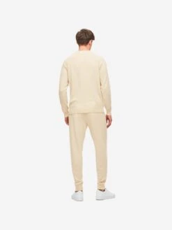 Men's Sweater Finley Cashmere Cream 14 Men's Sweater Finley Cashmere Cream -Derek Rose Shop mens sweater finley 10 cashmere cream back