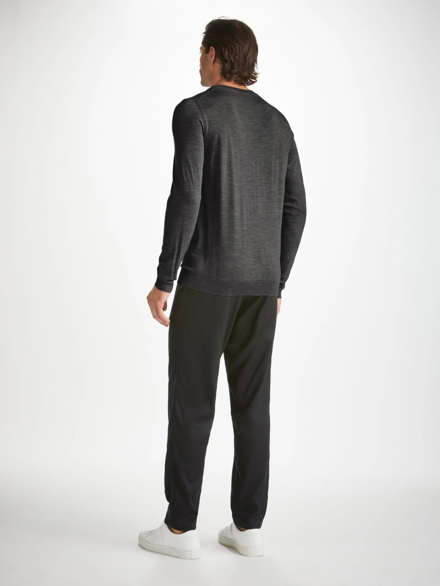 Men's Sweater Orson Merino Wool Charcoal 6 Men's Sweater Orson Merino Wool Charcoal - Image 4