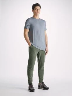 Men's Sweatpants Isaac Terry Cotton Soft Green