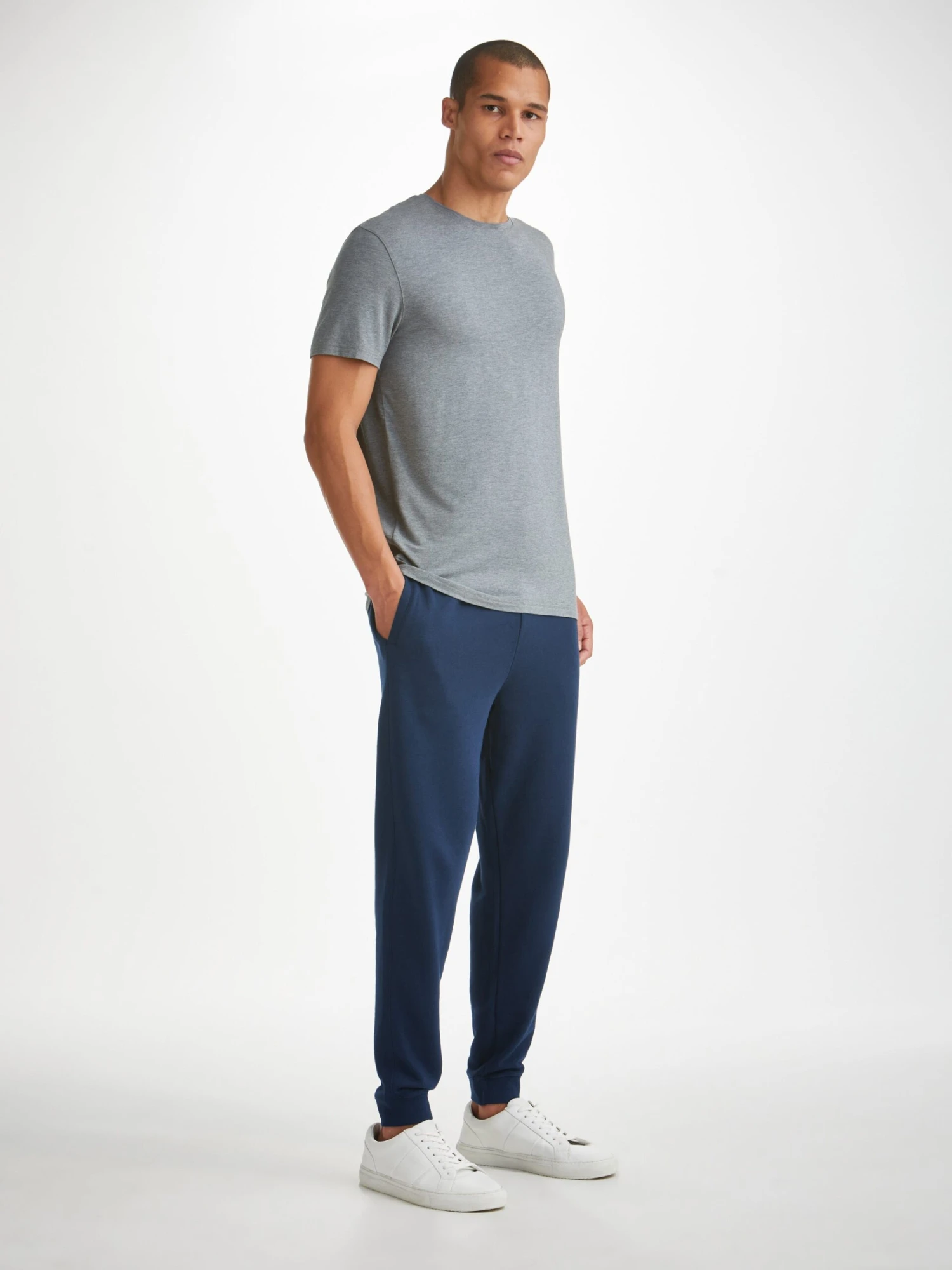 Men's Sweatpants Quinn Cotton Modal Navy 2 Men's Sweatpants Quinn Cotton Modal Navy