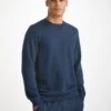 Men's Sweatshirt Quinn Cotton Modal Navy -Derek Rose Shop mens sweatshirt quinn cotton modal navy creative