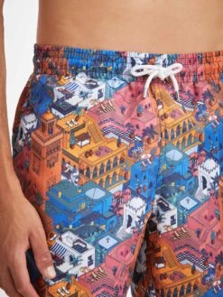 Men's Swim Shorts Maui 60 Multi -Derek Rose Shop mens swim shorts maui 60 multi print