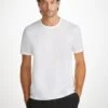 Men's T-Shirt Barny Pima Cotton White -Derek Rose Shop mens t shirt barny pima cotton white creative