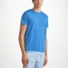 Men's T-Shirt Basel Micro Modal Stretch Azure Blue -Derek Rose Shop mens t shirt basel micro modal stretch blue creative efa648a2 64d2 4670 b6df 6e05d5d46a33