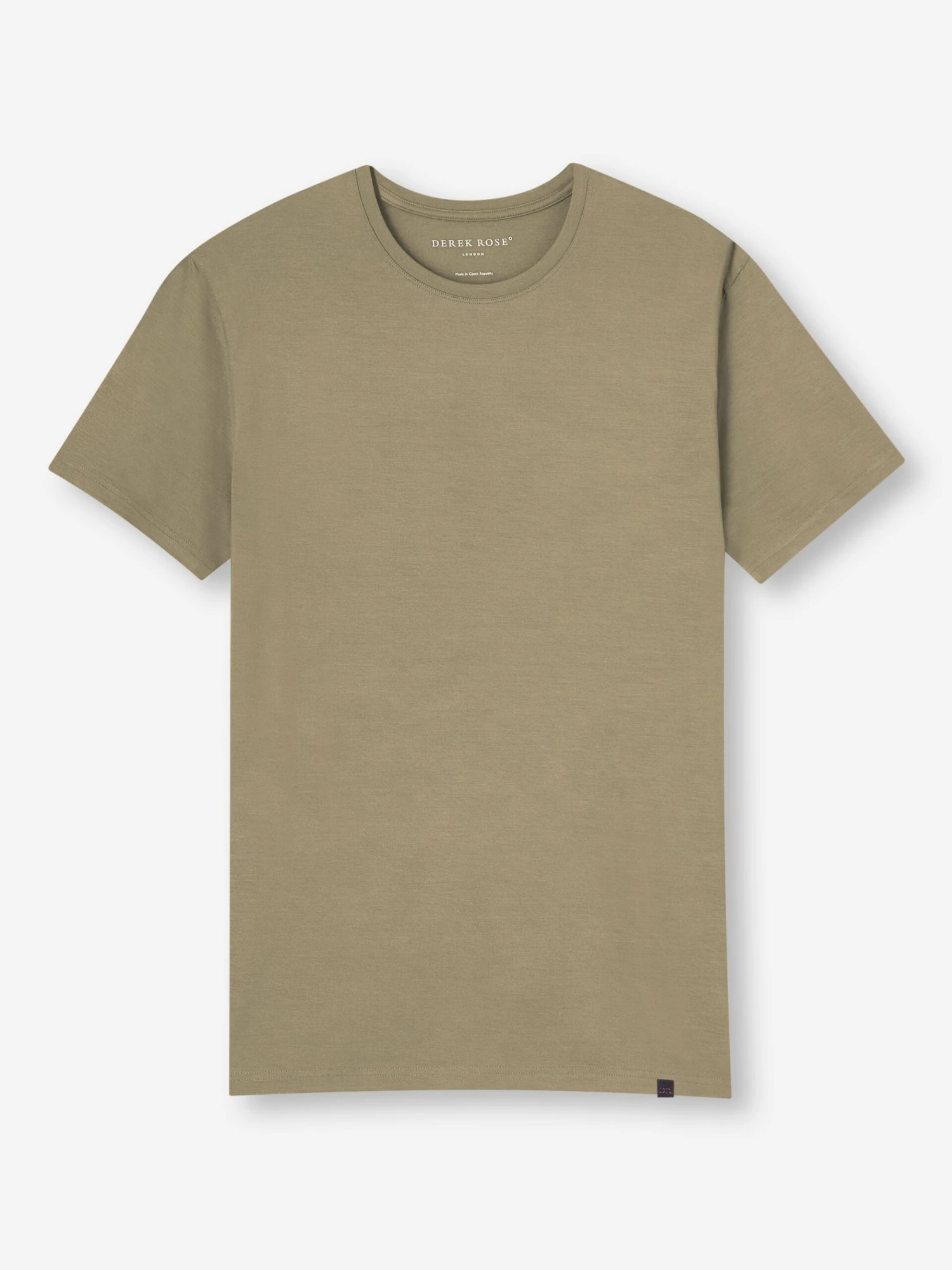 Men's T-Shirt Basel Micro Modal Stretch Khaki 4 Men's T-Shirt Basel Micro Modal Stretch Khaki - Image 2