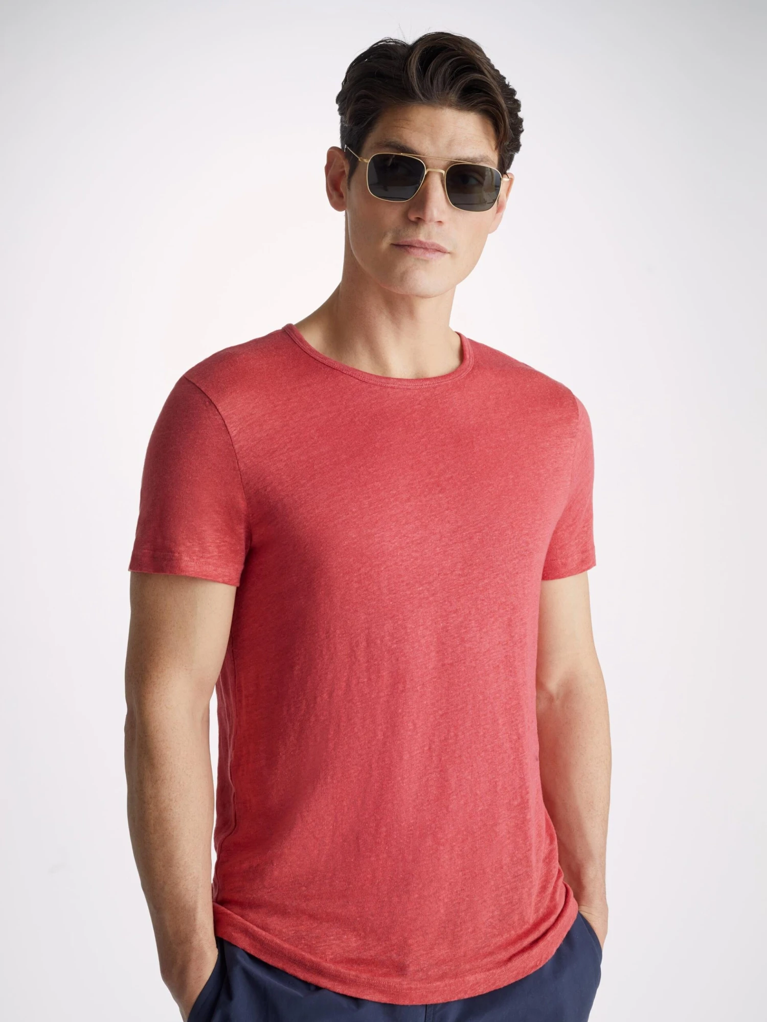 Men's T-Shirt Jordan Linen Soft Red 3 Men's T-Shirt Jordan Linen Soft Red