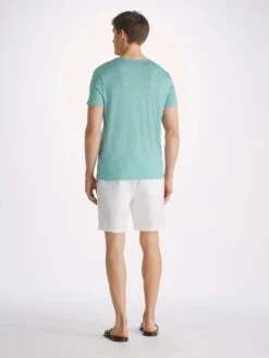 Men's T-Shirt Jordan Linen Soft Aqua 10 Men's T-Shirt Jordan Linen Soft Aqua -Derek Rose Shop mens t shirt jordan 3 linen blue back RETOUCHED