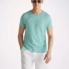 Men's T-Shirt Jordan Linen Soft Aqua -Derek Rose Shop mens t shirt jordan 3 linen blue creative RETOUCHED