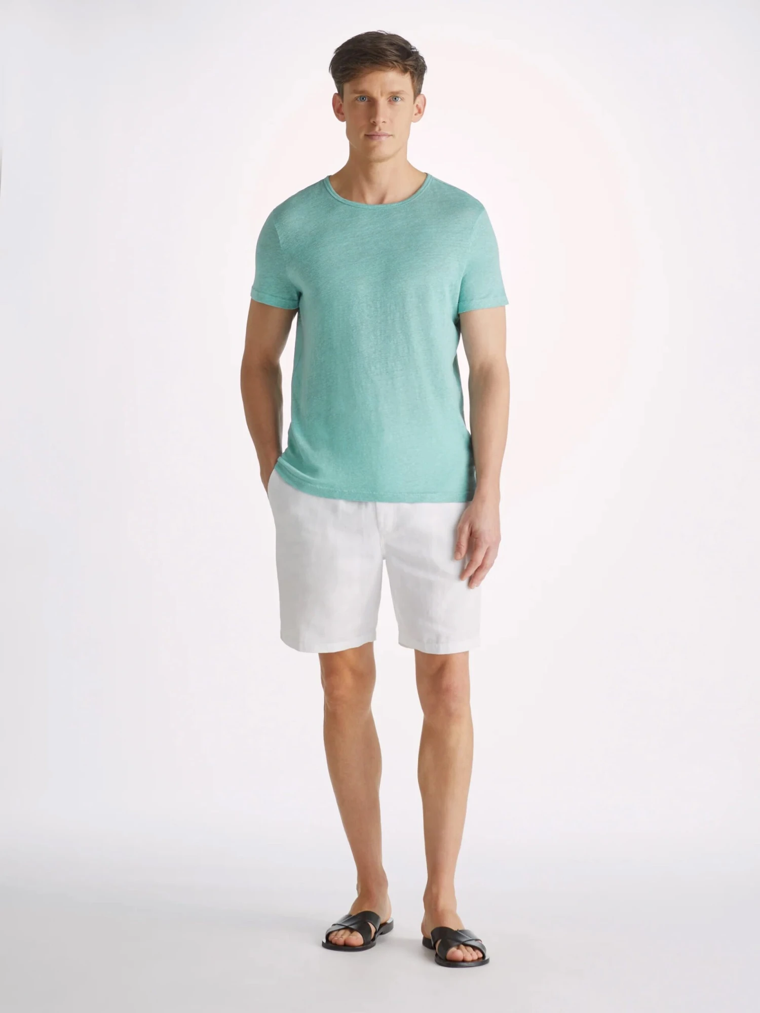 Men's T-Shirt Jordan Linen Soft Aqua 5 Men's T-Shirt Jordan Linen Soft Aqua - Image 3