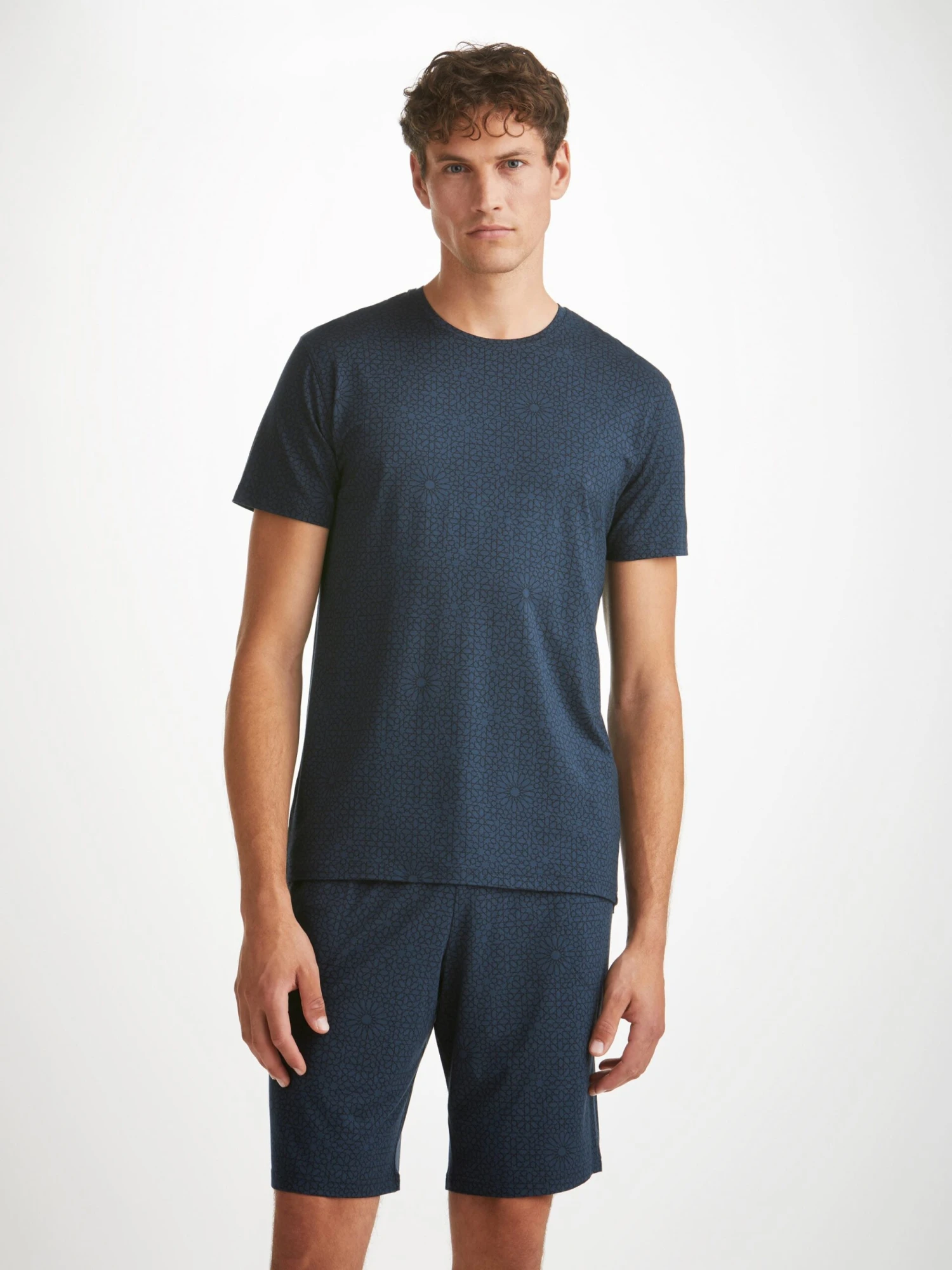 Men's T-Shirt London 12 Micro Modal Navy 7 Men's T-Shirt London 12 Micro Modal Navy - Image 5