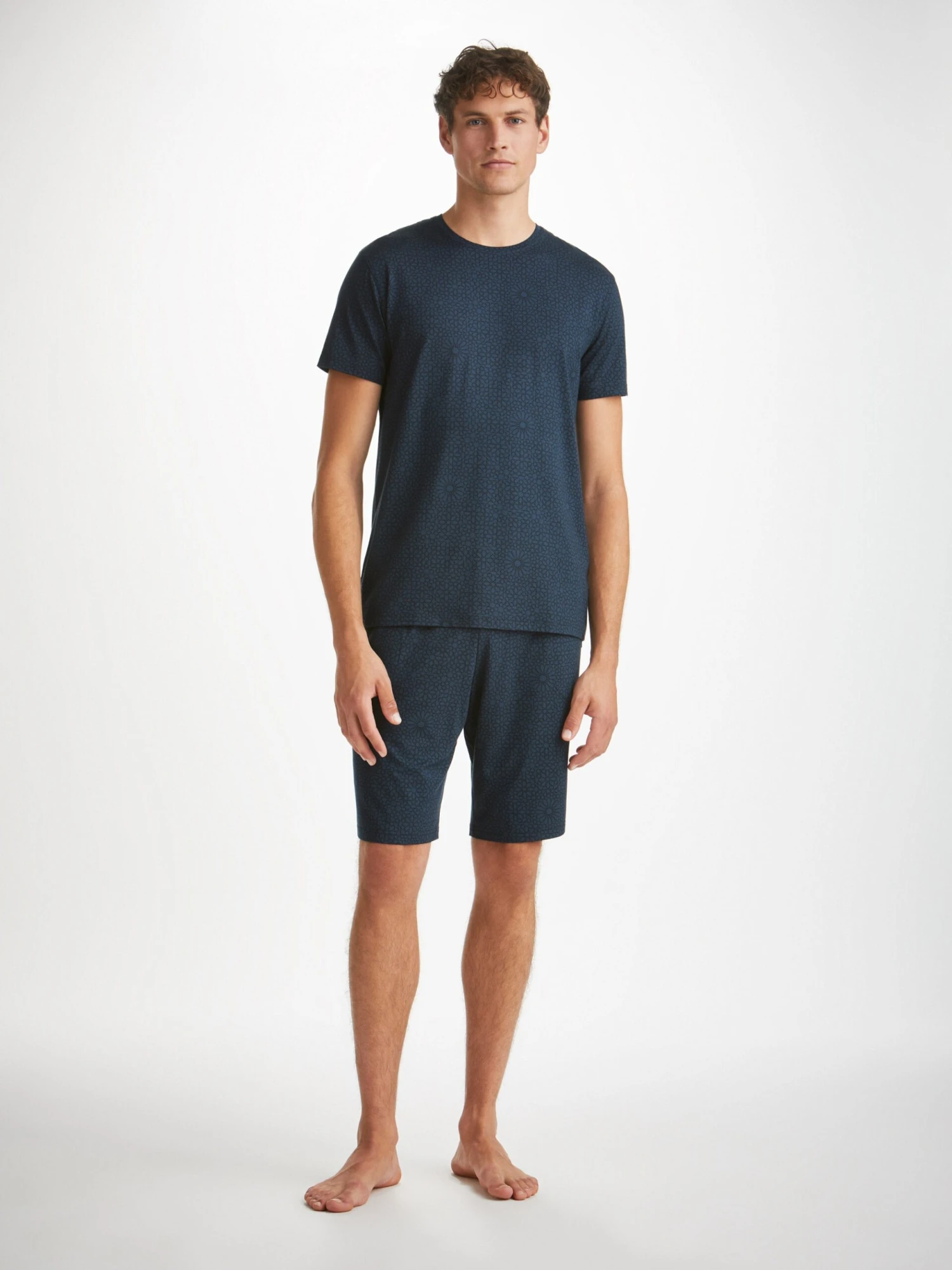 Men's T-Shirt London 12 Micro Modal Navy 5 Men's T-Shirt London 12 Micro Modal Navy - Image 3