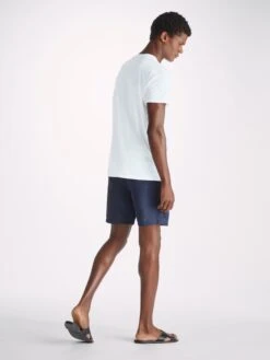 Men's T-Shirt Ripley 16 Pima Cotton White -Derek Rose Shop mens t shirt ripley 16 pima cotton white back