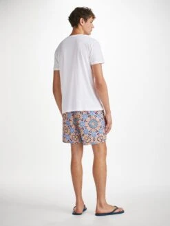 Men's T-Shirt Ripley 17 Pima Cotton White -Derek Rose Shop mens t shirt ripley 17 pima cotton white back