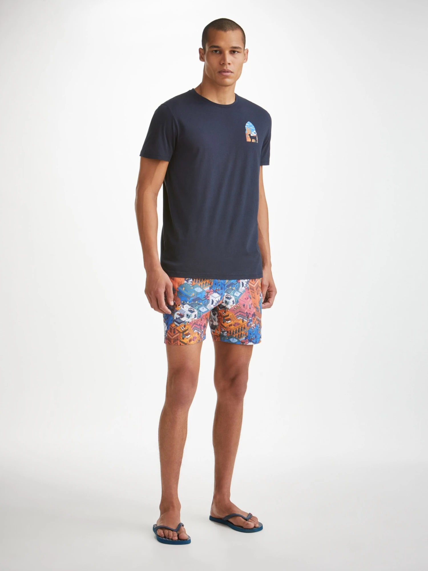 Men's T-Shirt Ripley 18 Pima Cotton Navy 5 Men's T-Shirt Ripley 18 Pima Cotton Navy - Image 3