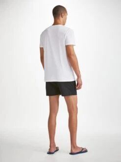 Men's T-Shirt Ripley 19 Pima Cotton White 10 Men's T-Shirt Ripley 19 Pima Cotton White -Derek Rose Shop mens t shirt ripley 19 pima cotton white back