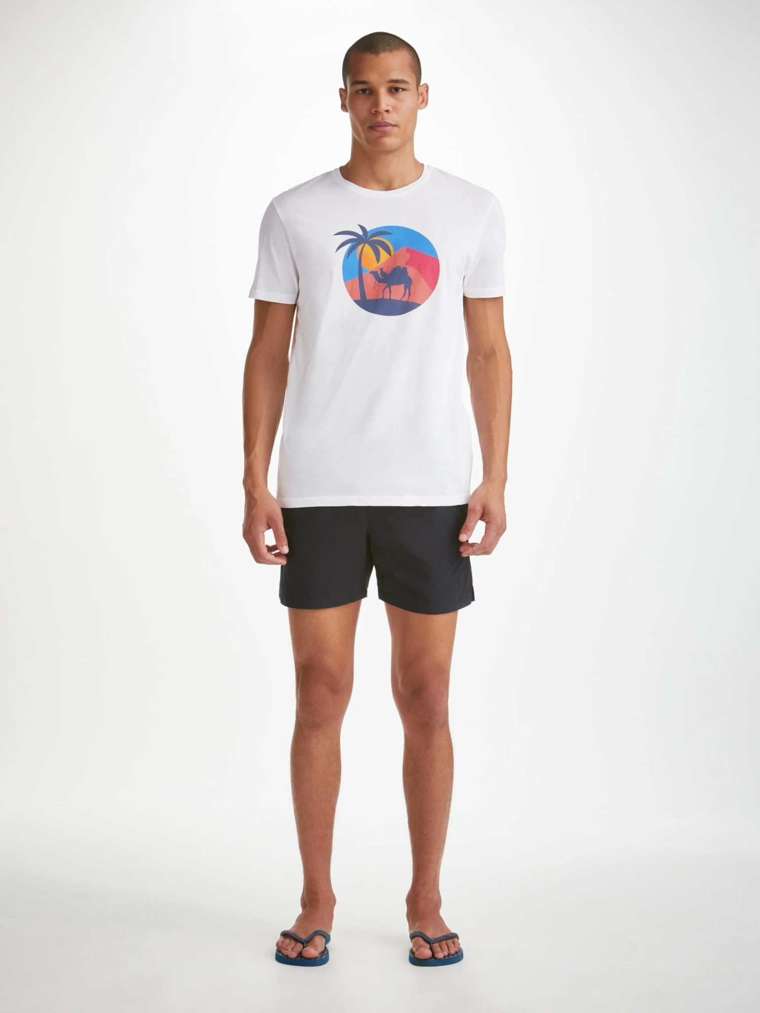 Men's T-Shirt Ripley 19 Pima Cotton White 5 Men's T-Shirt Ripley 19 Pima Cotton White - Image 3