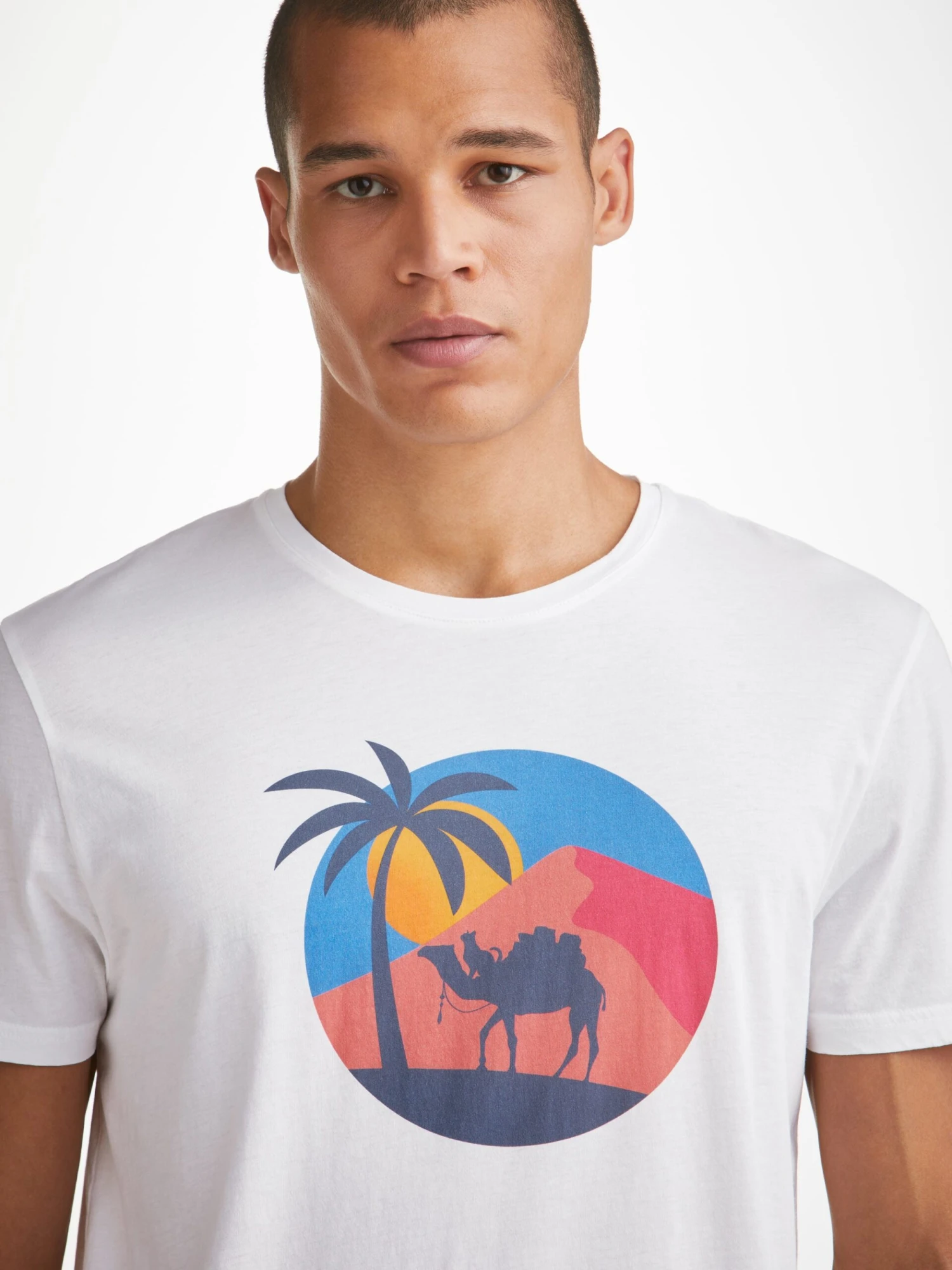 Men's T-Shirt Ripley 19 Pima Cotton White 7 Men's T-Shirt Ripley 19 Pima Cotton White - Image 5