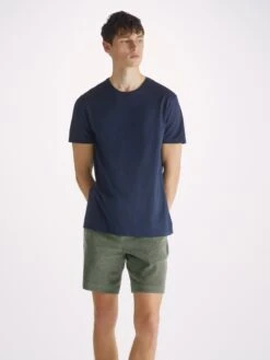 Men's Towelling Shorts Isaac Terry Cotton Soft Green