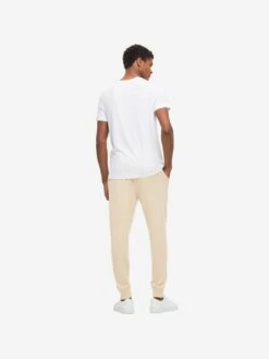 Men's Track Pants Finley Cashmere Cream 13 Men's Track Pants Finley Cashmere Cream -Derek Rose Shop mens track pants finley 10 cashmere cream back 2