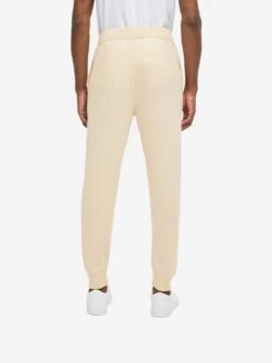 Men's Track Pants Finley Cashmere Cream 15 Men's Track Pants Finley Cashmere Cream -Derek Rose Shop mens track pants finley 10 cashmere cream back