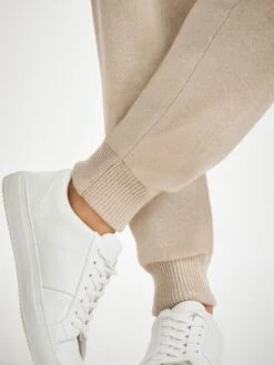 Men's Track Pants Finley Cashmere Oat 13 Men's Track Pants Finley Cashmere Oat -Derek Rose Shop mens track pants finley cashmere oat cuffs